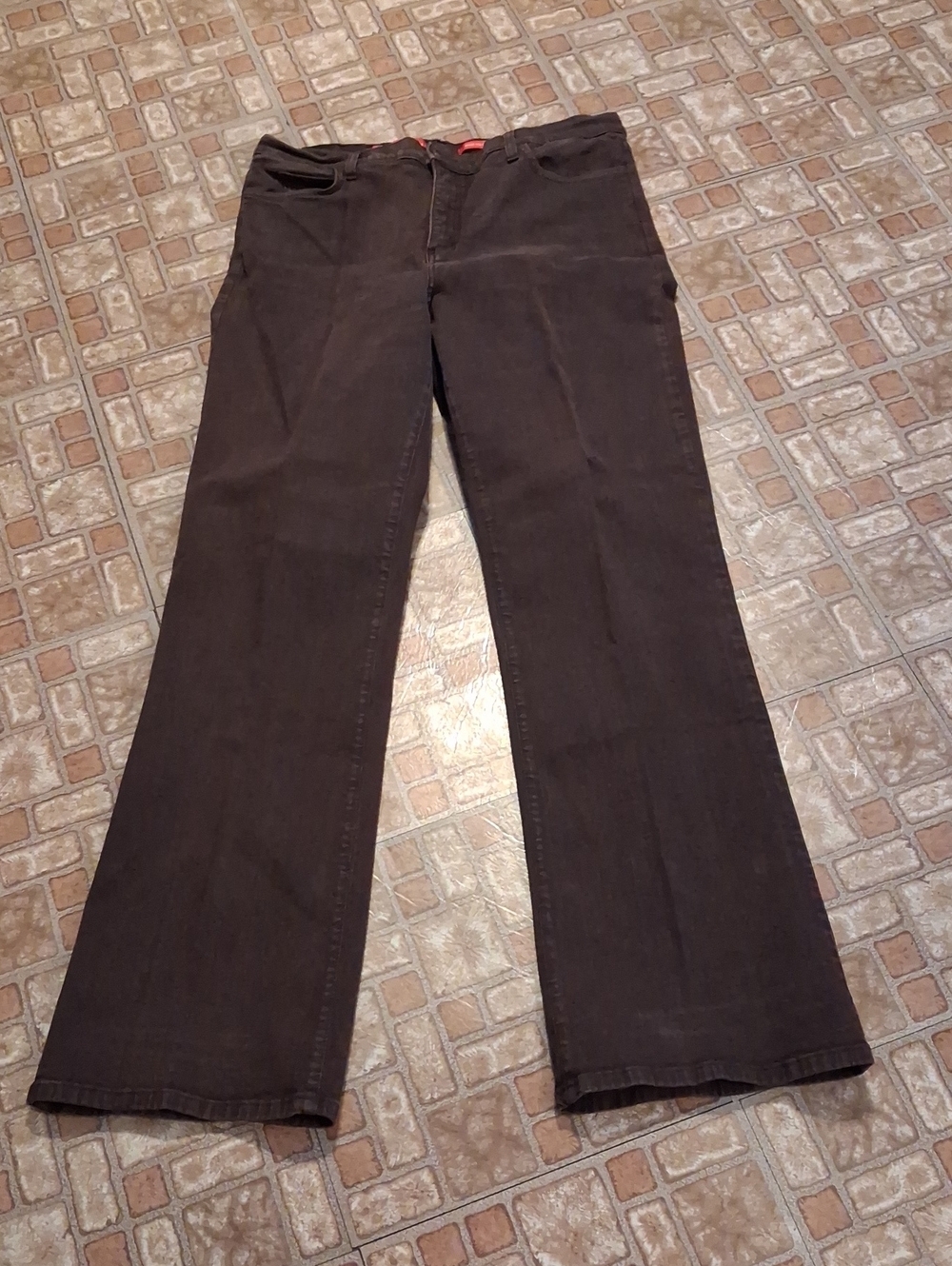 NYDJ Women’s Black Flare Wide-Leg Jeans Tummy Tuck Jeans Size 14
